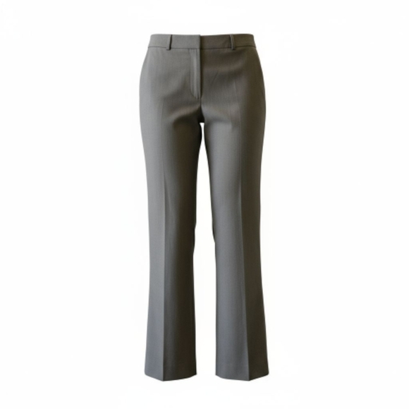 Lafayette 148 NY Gray Wool Career Trousers Size 6—Tailored, Modern, Elevated - Picture 1 of 12